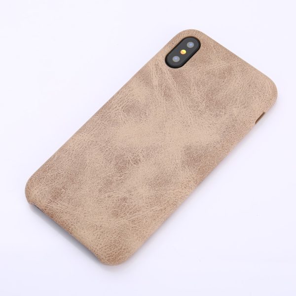 COQUE IPHONE X/XS STYLE CUIR 