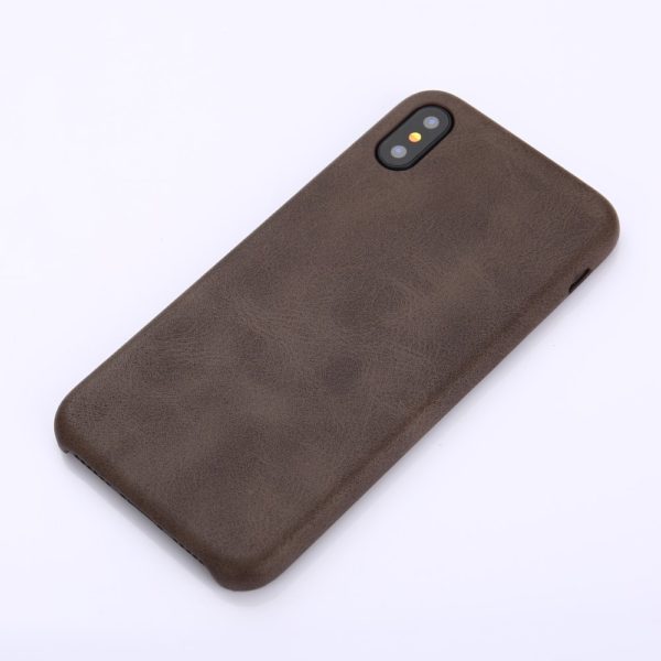 COQUE IPHONE X/XS STYLE CUIR 