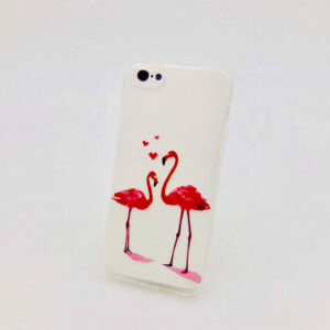 Coque iPhone 5/5S/SE Flamingo Love