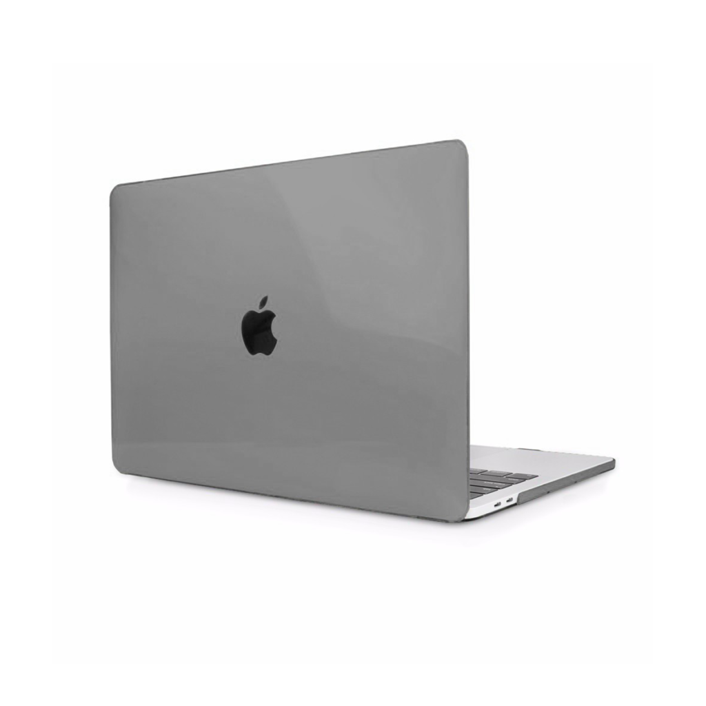 COQUE TRANSPARENTE GRIS FONCÉ MACBOOK AIR 13"