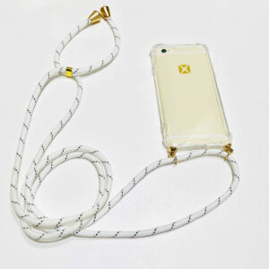 Coque iPhone 7/8 SE Bandoulière blanche