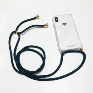 Coque iPhone X/XS Bandoulière noire