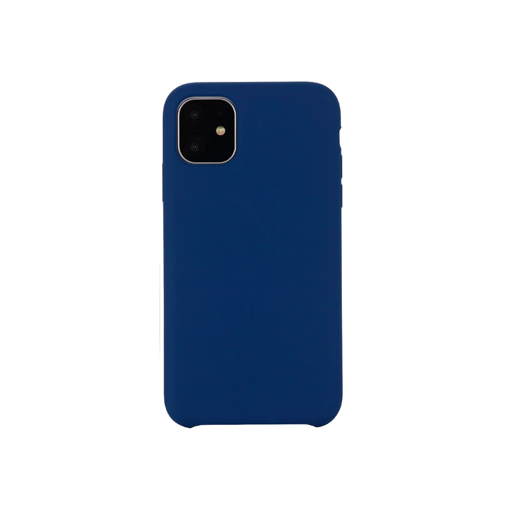 Coque iPhone 13 Mini silicone (bleu foncé) 
