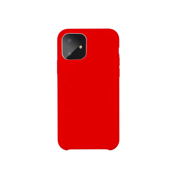 COQUE IPHONE 11 PRO SILICONE COLOR ROUGE