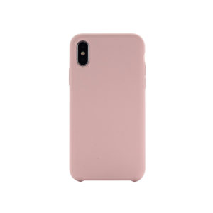 COQUE IPHONE X/XS SILICONE COLOR ROSE