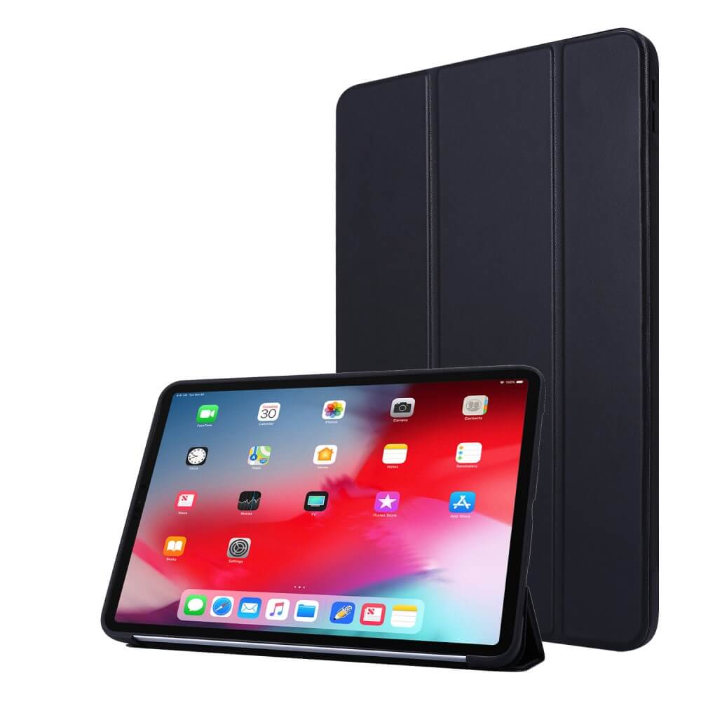 Accessoires Tablette Toproduits Coque Smart Noir pour Apple iPad pro 11  2020 et 2 Films de protection en verre trempé