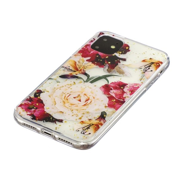 Coque iPhone 11 Roses & or
