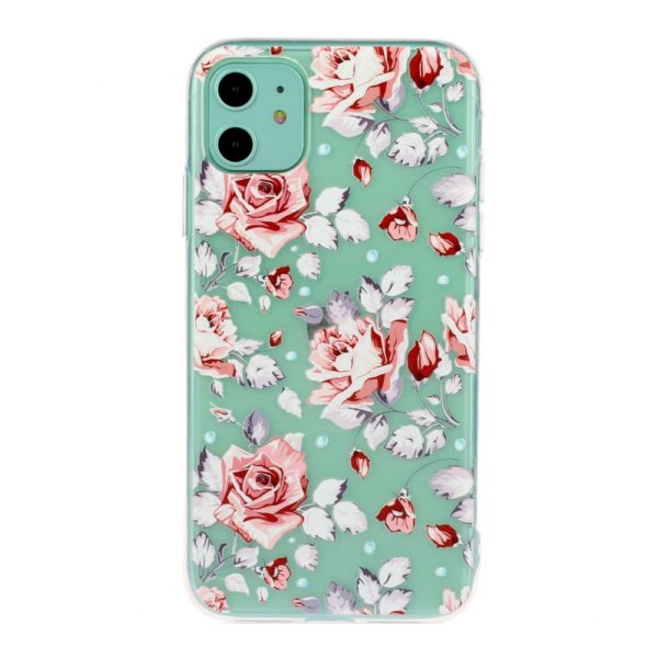 Coque iPhone 11 translucide Roses fleurs