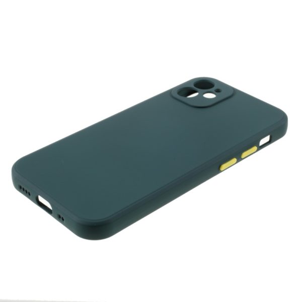 Coque iPhone 12 Mini silicone Vert