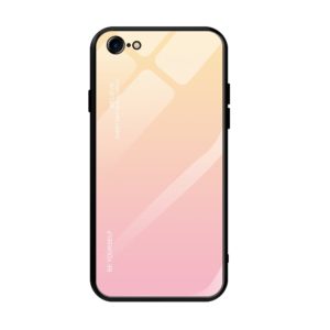 Coque iphone SE 2020 hybride tpu-verre trempé dégradé rose-or