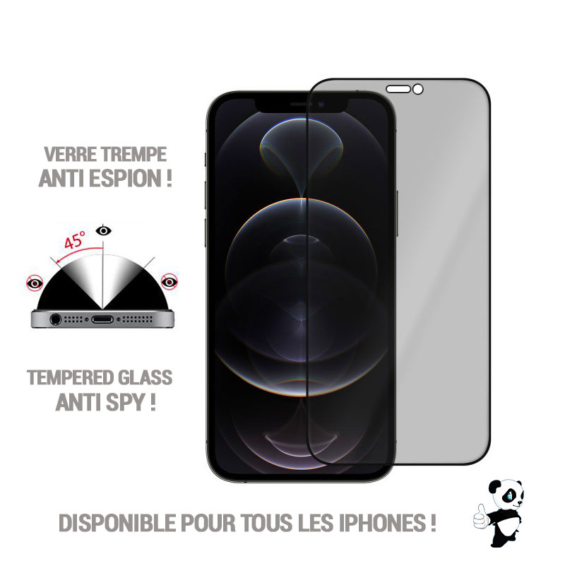 iPhone 12 Pro Max - Verre Trempé Anti espion
