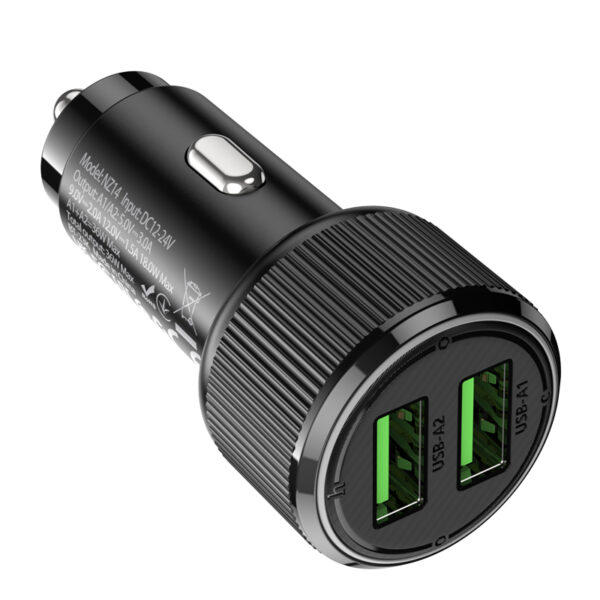 Chargeur rapide allume cigare double USB 36W