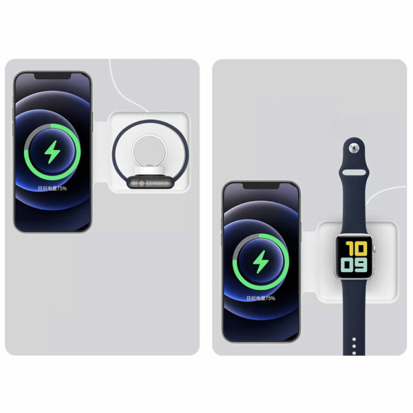 Chargeur sans fil induction iPhone et Apple Watch
