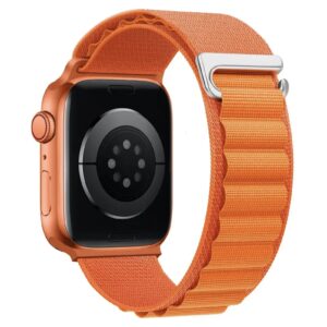 Bracelet Apple Watch boucle Alpine orange