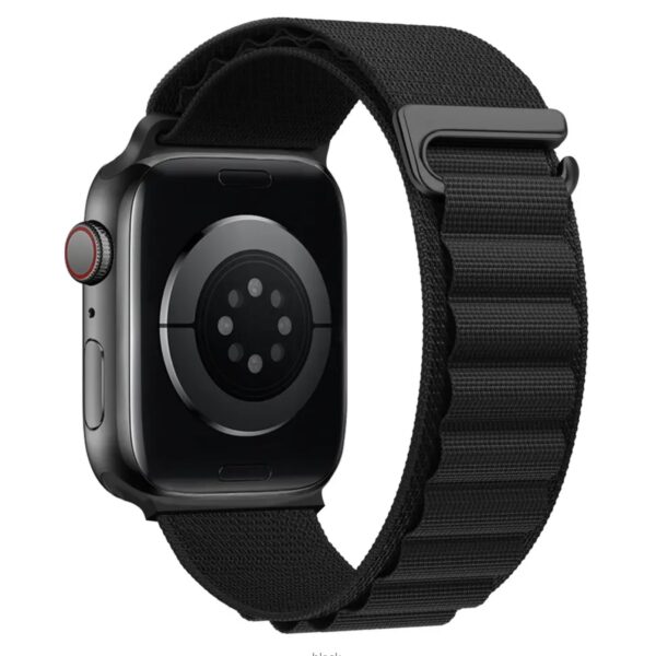 Bracelet Apple Watch boucle Alpine noir