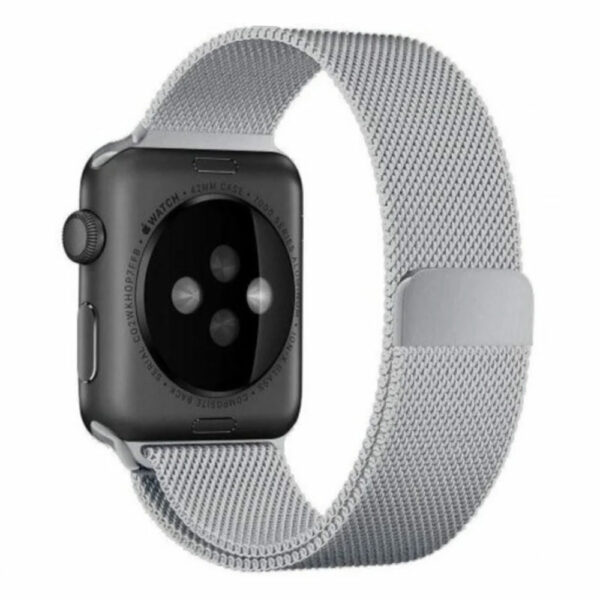 Bracelet Apple Watch milanais argent