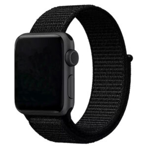 Bracelet Apple Watch nylon noir