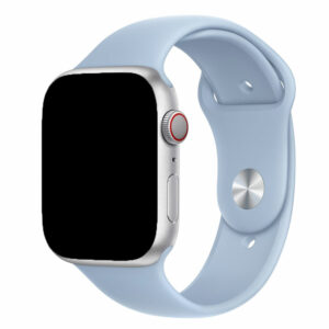 Bracelet Apple Watch silicone bleu ciel