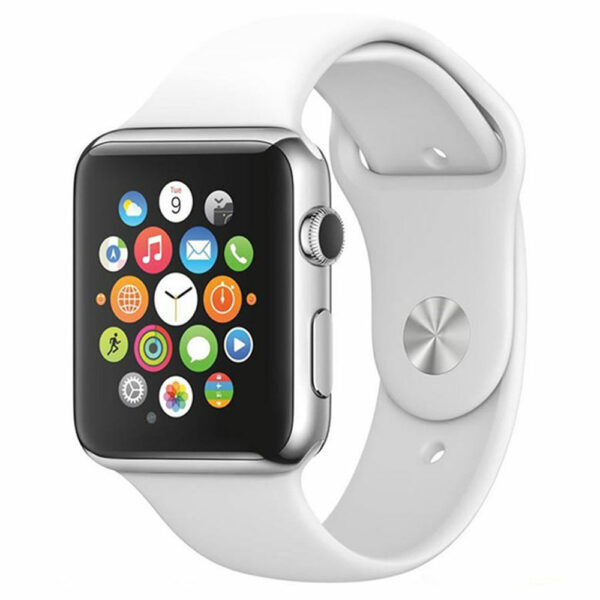 Bracelet Apple Watch silicone blanc