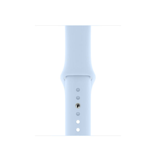 Bracelet Apple Watch silicone bleu ciel