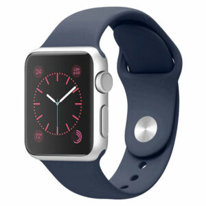 Bracelet Apple Watch silicone bleu marine