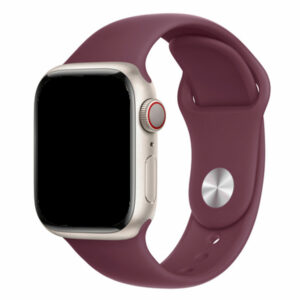 Bracelet Apple Watch silicone bordeaux