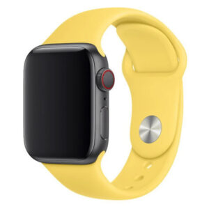 Bracelet Apple Watch silicone jaune