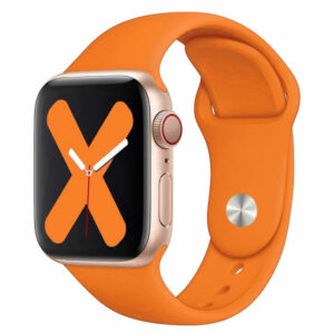 Bracelet Apple Watch silicone orange