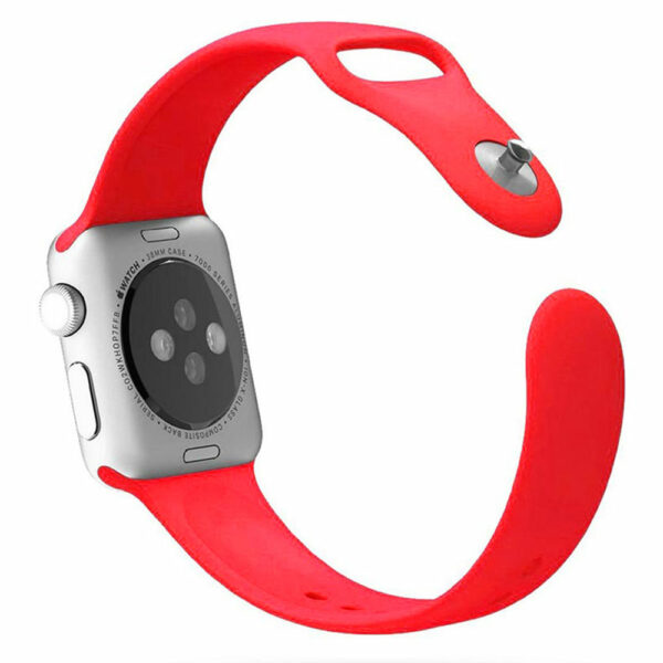 Bracelet Apple Watch silicone rouge