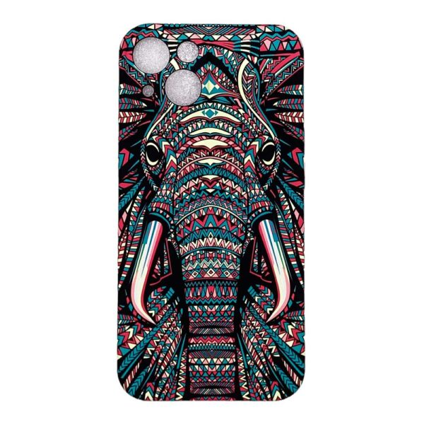 Coque iPhone 15 Plus Silicone éléphant phosphorescent