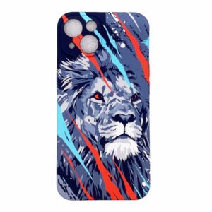 Coque iPhone 15 Plus Silicone lion phosphorescent
