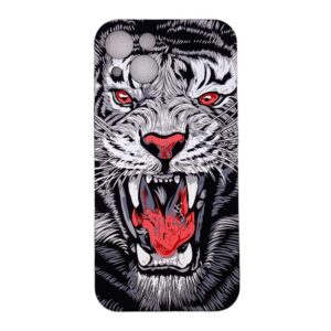 Coque iPhone 15 Plus Silicone tigre phosphorescent