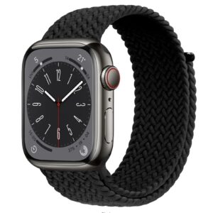 Bracelet Apple Watch tressé noir