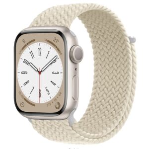 Bracelet Apple Watch tressé lumière stellaire