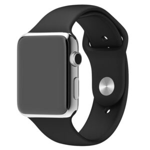 Bracelet Apple Watch silicone noir