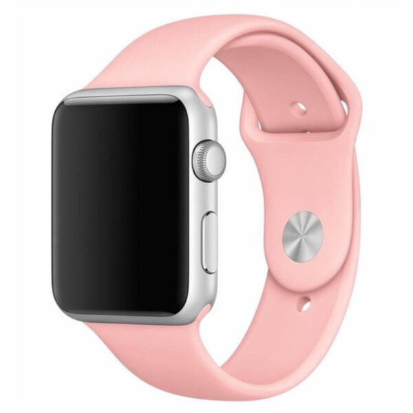 Bracelet Apple Watch silicone rose