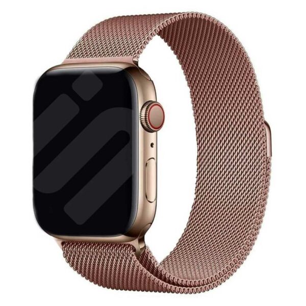 Bracelet Apple Watch milanais rose