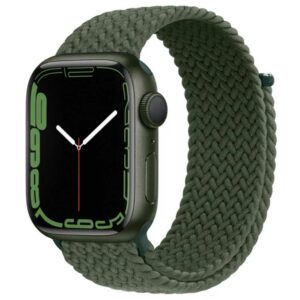 bracelet Apple Watch tressé vert
