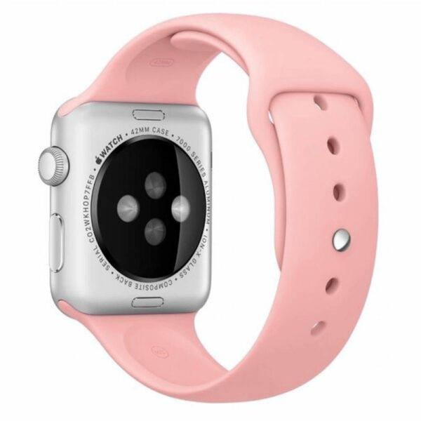 Bracelet Apple Watch silicone rose