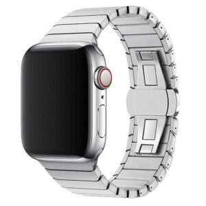 Bracelet Apple Watch maillons argent