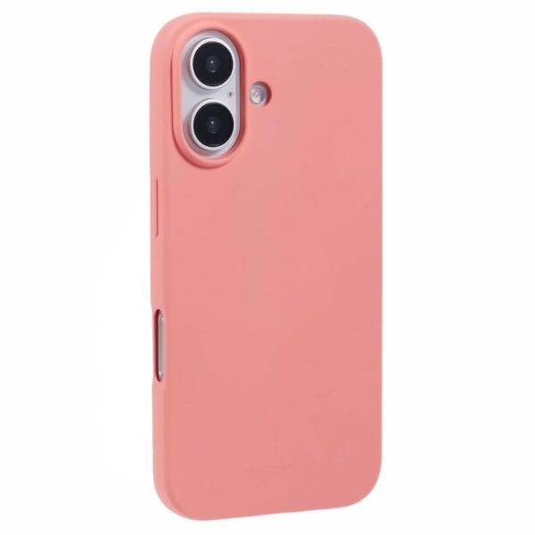 Coque iPhone 16 silicone rose