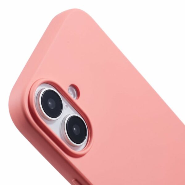 Coque iPhone 16 silicone rose