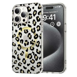 Coque iPhone 16 Pro Max Leopard compatible MagSafe