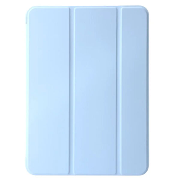 Coque iPad Air 5 2022 étui support pliable bleu ciel