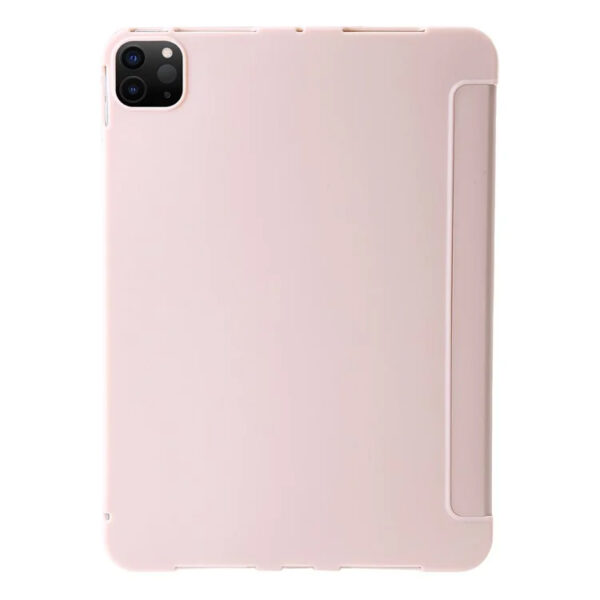 Coque iPad Pro 11 2024 étui support pliable rose