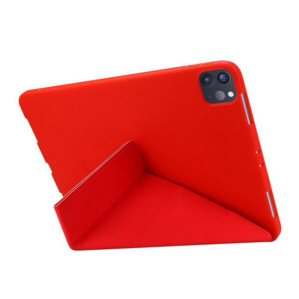 Coque iPad Pro 11 2020 étui support pliable rouge