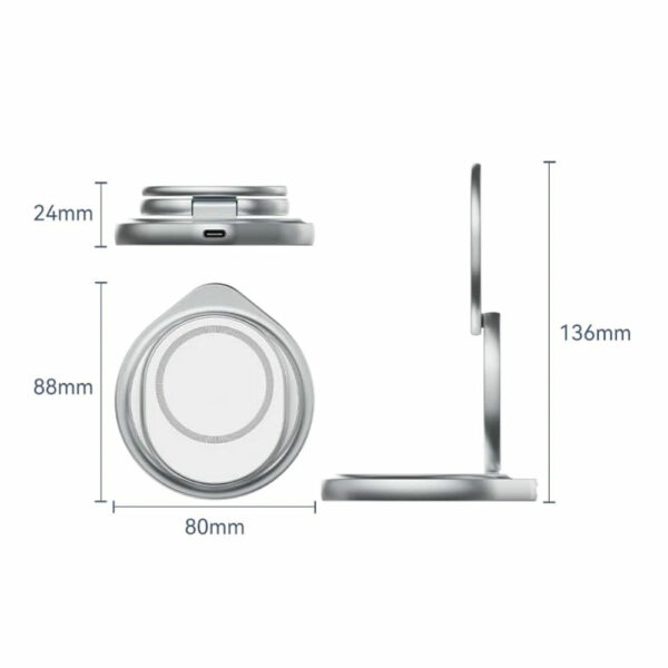 Chargeur sans fil 3-en-1 compatible MagSafe
