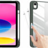 Coque iPad 10 2022 étui support porte stylet vert