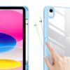 Coque iPad 10 2022 étui support porte stylet bleu ciel