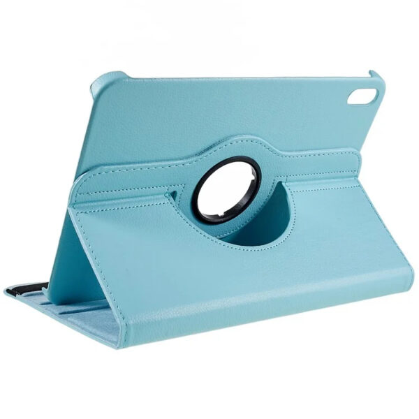 Coque iPad 10 2022 étui support rotatif bleu ciel